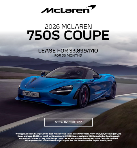 Special offer on 2026 McLaren 750S 2026 McLaren 750S Coupe